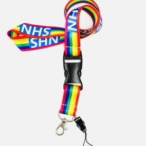 NHS Rainbow Lanyard for ID Card Mobile Phone